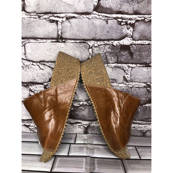 Josef Seibel Brown Leather Comfort Cork Slides Sandals Women’s Sz 37EU/6.5M US - Picture 12 of 16